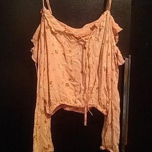 Pink off the shoulder long sleeve